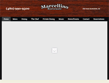 Tablet Screenshot of marcellinoristorante.com